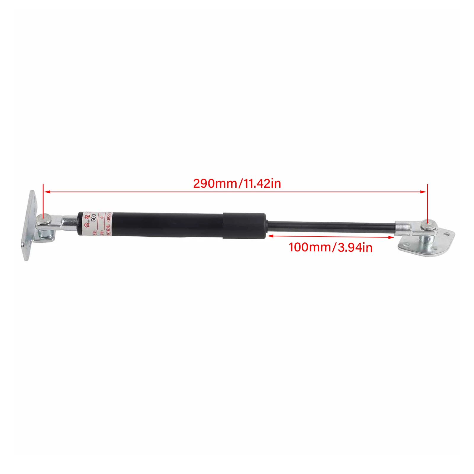 100/300/500N Heavy Duty Gas Spring Hydraulic Rod Mechanical Gas Spring Central Distance 290mm Stroke 100mm