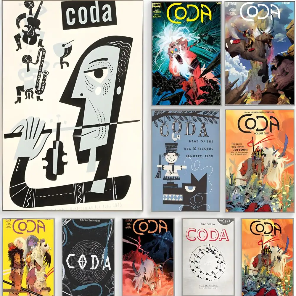 indie movie c-coda Poster Classic Wall Art  Home Decor  Peel and Stick Unframed