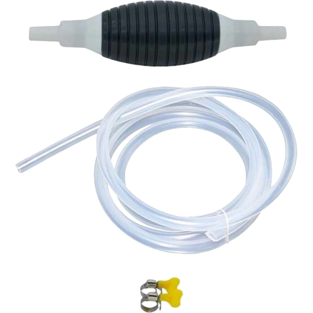 

1 Set Manual Oil For Water Fuel Transfer With Hoops Durable Hand Pump For Oil Suction Portable Hose Pump Tool