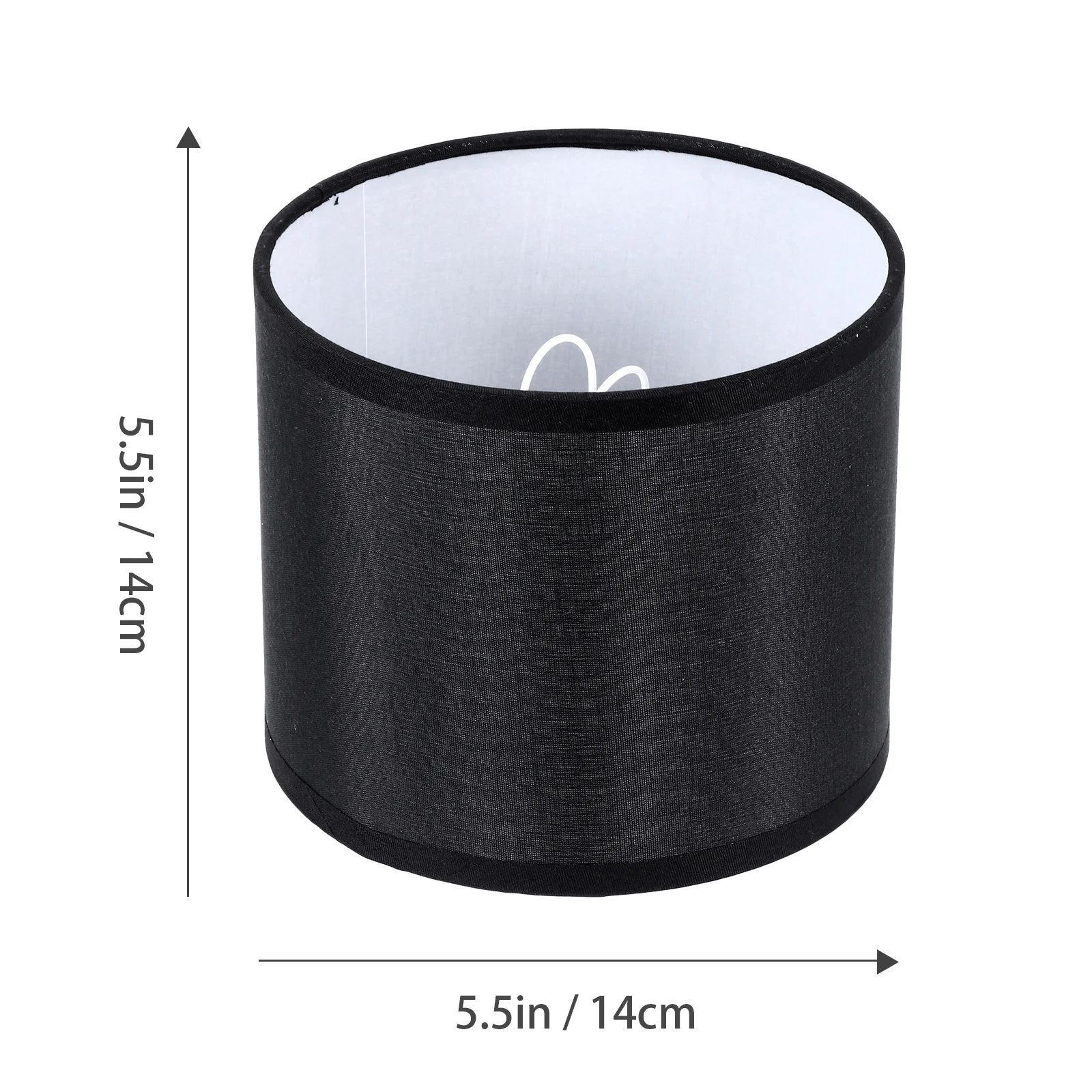 1 قطعة عاكس الضوء الكتان الأسود آمنة تتلاشى مقاومة النسيج سهلة الاستخدام مصباح الكتان الحرس لغرفة المزاج الإضاءة الجدول غطاء مصباح