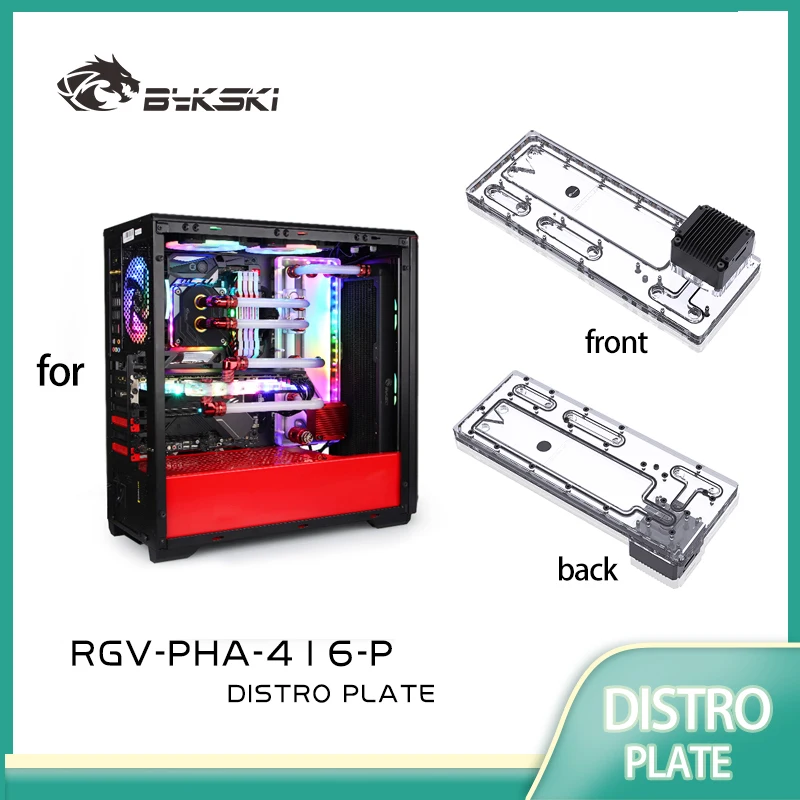 

BYKSKI RGV-PHA-416-P акриловый бак для Phanteks 416, корпус компьютера/комбинированный насос постоянного тока, решение для каналов холодной воды