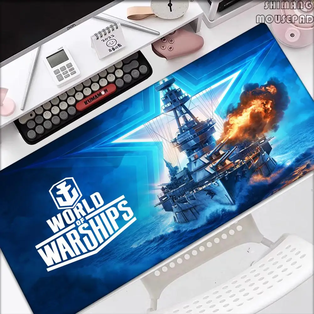 Game World of W-Warships Mouse Pad Non-slip Rubber Gamer Balance Computer Mat Decoracion Deskmat Laptop Office Large