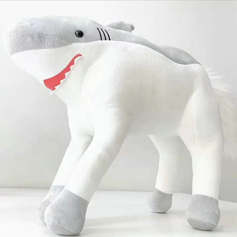 

Fantastic Animal Shark Riding Shark Riding Plush Toy Doll Bedroom Decoration Birthday Gift Christmas Kid Girlfriend