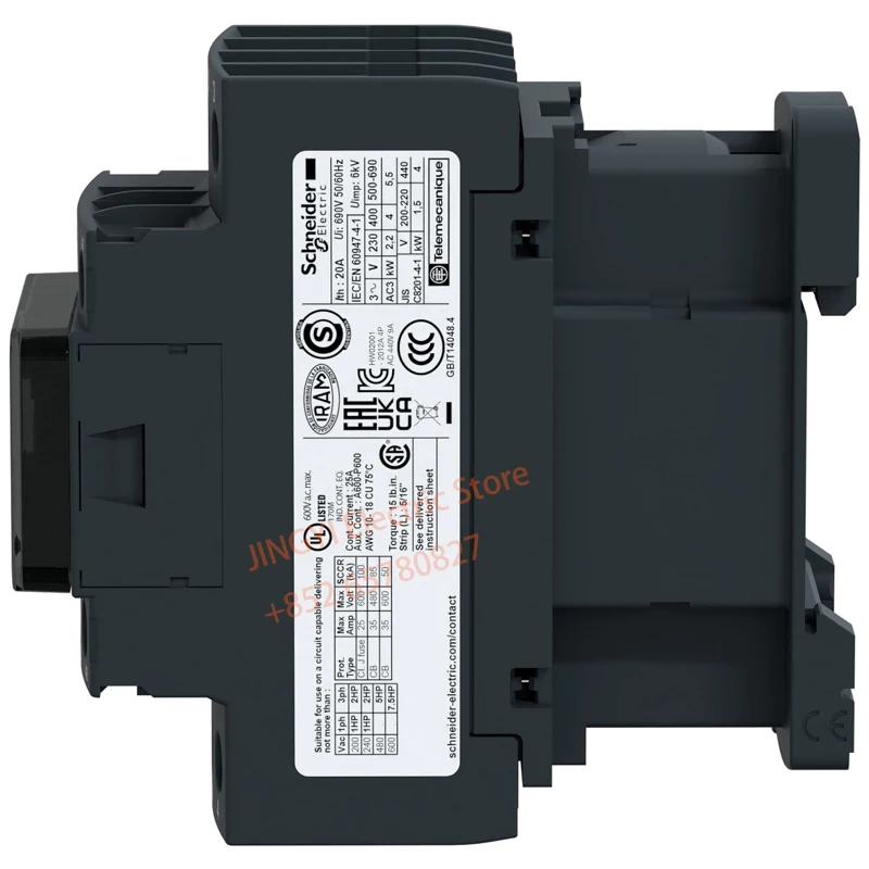 

Schneider LC1D128B7C Новая модель TeSys Deca Контактор переменного тока 4P (2NO+2NC), AC-1, 440 В, 25 А, напряжение катушки 24 В переменного тока 50/60 Гц