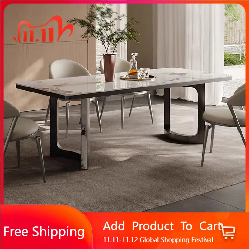 

Скамейка, винтажный обеденный стол, механизм на 8 человек, итальянский органайзер, коврик для обеденного стола, 6 шт., Mesas De Comedor, мебель для гостиной