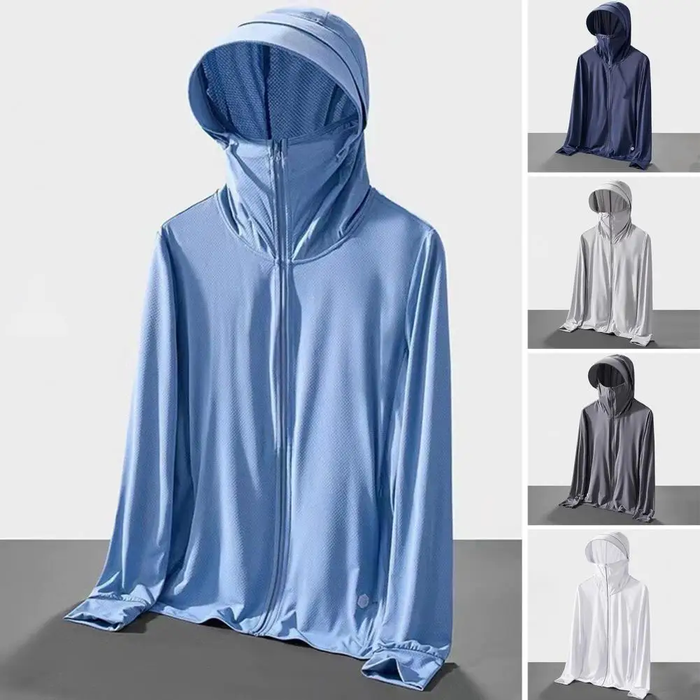    الصيف رقيقة زوجين الرياضة الترفيه ملابس واقية من الشمس مريحة عالية الجودة الحرير الجليد تنفس معطف الحماية من الأشعة فوق البنفسجية في الهواء الطلق
