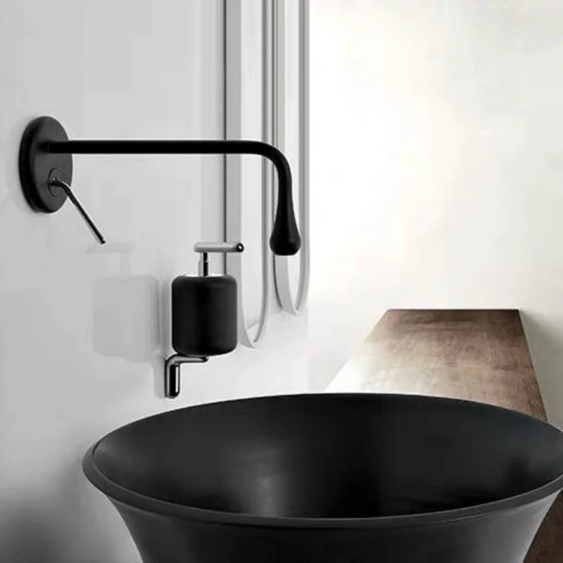 

Black Bathroom Faucet Brass In-Wall Grey Basin Faucet Hot & Cold Lavotory Faucet Chrome Sink Faucet Mixer Waterbasin Mixer