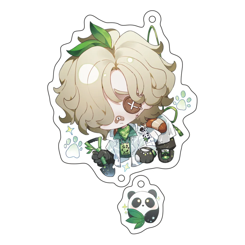 New Identity Ⅴ Game Graffiti Funny Pendant Keychain Cute Cartoon Anime Keyring Backpack Jewelry Accessories Cosplay Badge Gift