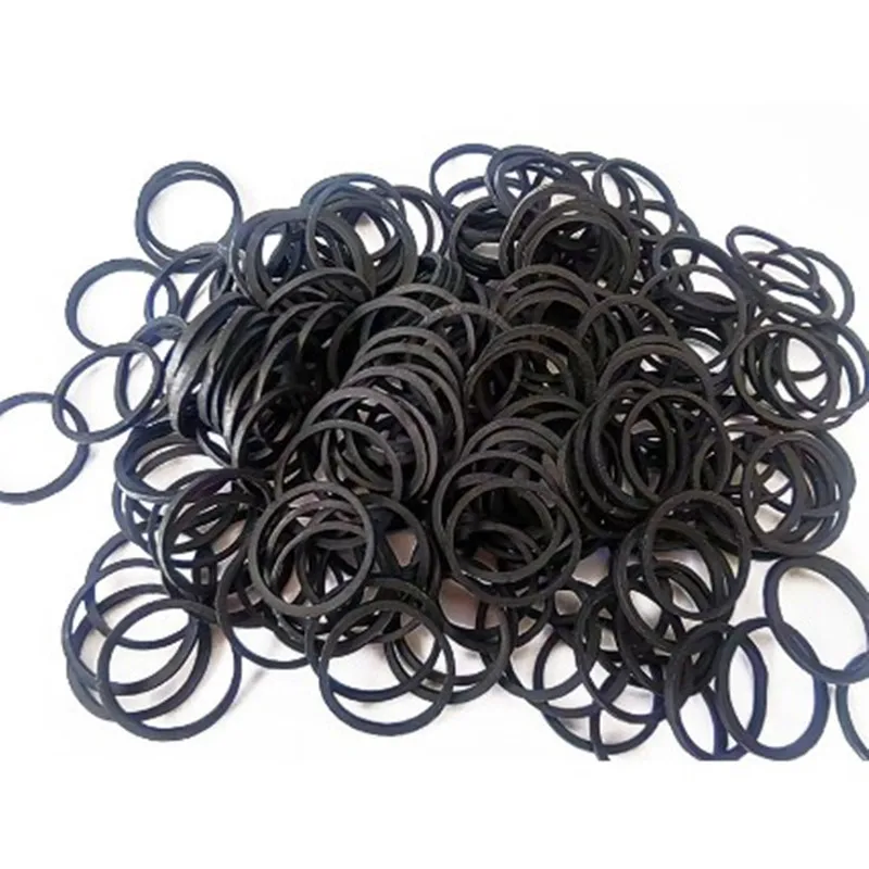 Black Small Office Rubber Ring Rubber Bands Strong Elastic Bands Stationery Holder Band Loop School Office Supplies 06*0.9mm