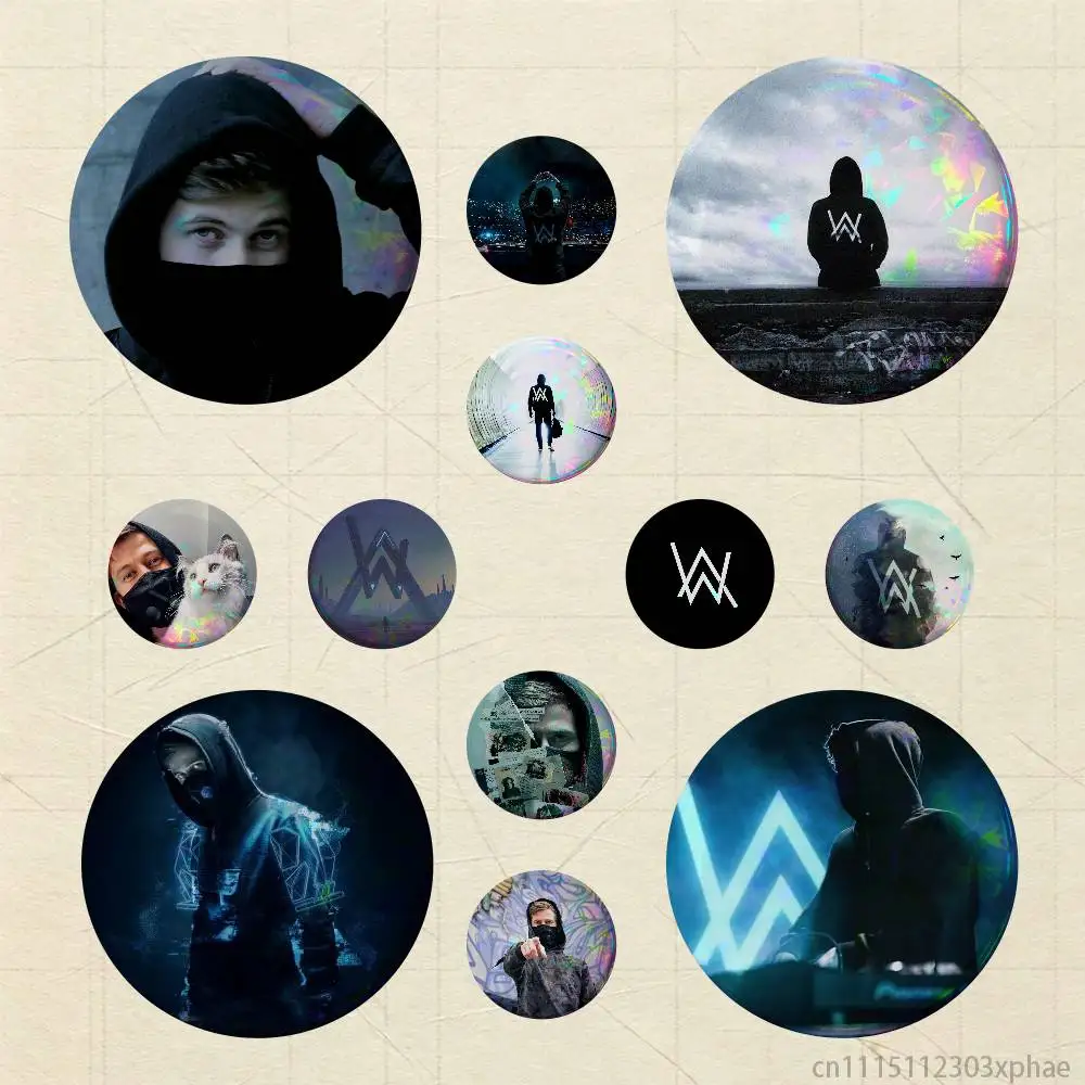 A-Alan Dj Walker Badges 25 32 44 58 75 mm Round Customizable Wholesale Fan goods Self-made fan freebies
