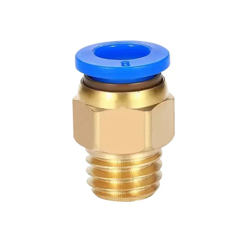 1PCS 1/8'' 1/4'' 3/8'' 1/2'' Male-4 6 8 10 12mm   Pneumatic Connectors Male Straight One-Touch Fittings, PC6-01