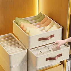 1-5PCS Fabric Drawer Organizers for Underwear Socks Bras - Closet Storage Box with Dividers Foldable Wardrobe Shelf Organizer Se