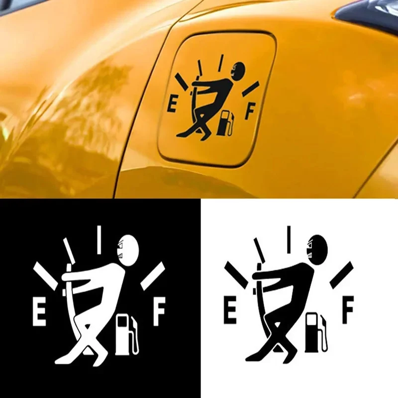 1/2pcs Fuel Tank Cap Sticker Tearable Waterproof Funny Sticker Personalized Reflective Car Sticker 1/2 PC