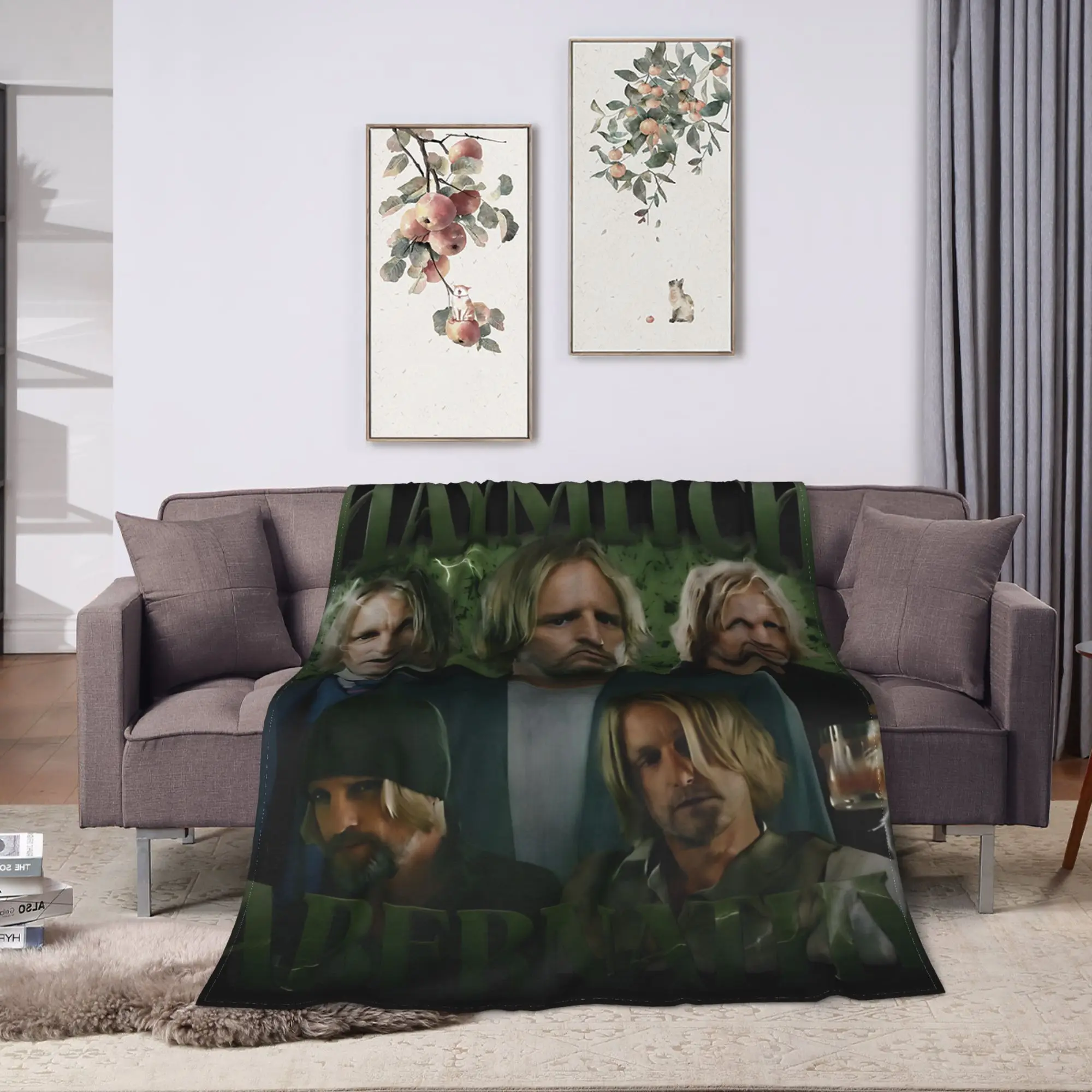 Warm Soft Blankets Haymitch Abernathy Sunrise on the Reaping Throw Blanket  Flannel Bedspread For Living Room Sofa Bed Cover