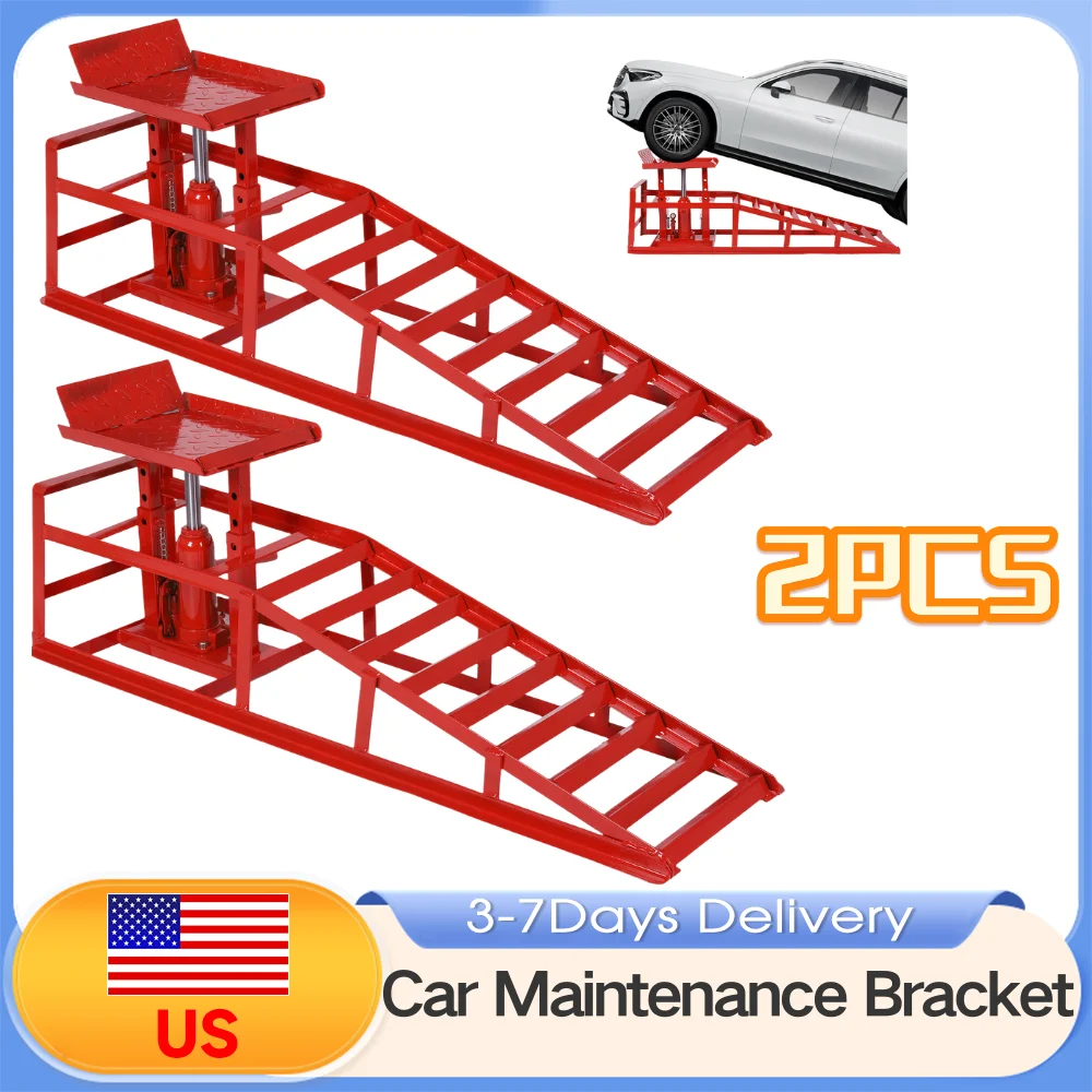 

2 шт. металлические гидравлические подъемники для авторемонта, грузоподъемность 5 тонн, для гаража, регулировка высоты от 98 до 15 дюймов, для плановой замены шин