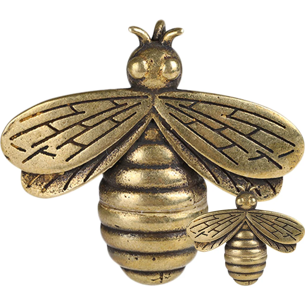 2pcs Vintage Brass Bee Charm Pendants For Jewelry Making Craft Supplies Necklace Bracelet Keychain Diy Accessories