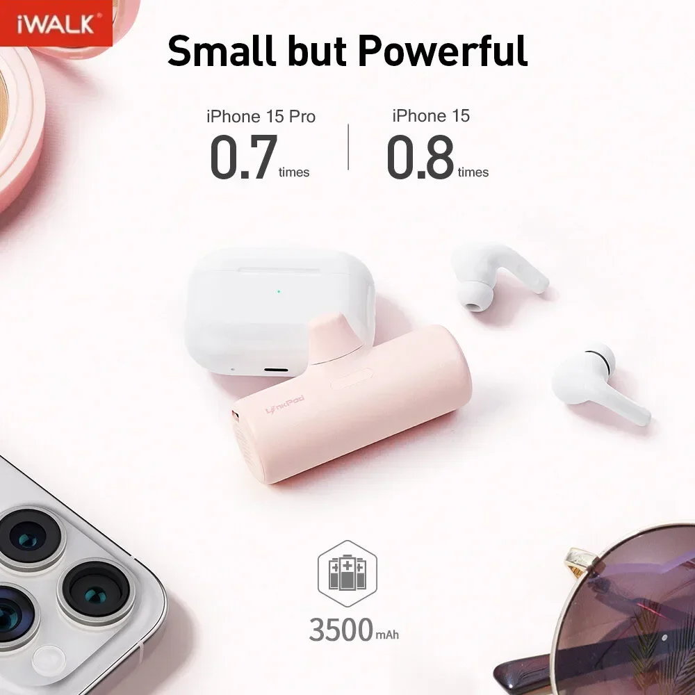 

iWALK Power Banks Portable Capsule Battery Fast Portable Charger Portable Battery for Iphone Charger External Battery Powerbank