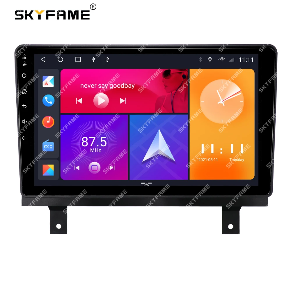 SKYFAME Car Frame Fascia Adapter Android Radio Dash Fitting Panel Kit For BAIC Beiqi Beijing X3 X5