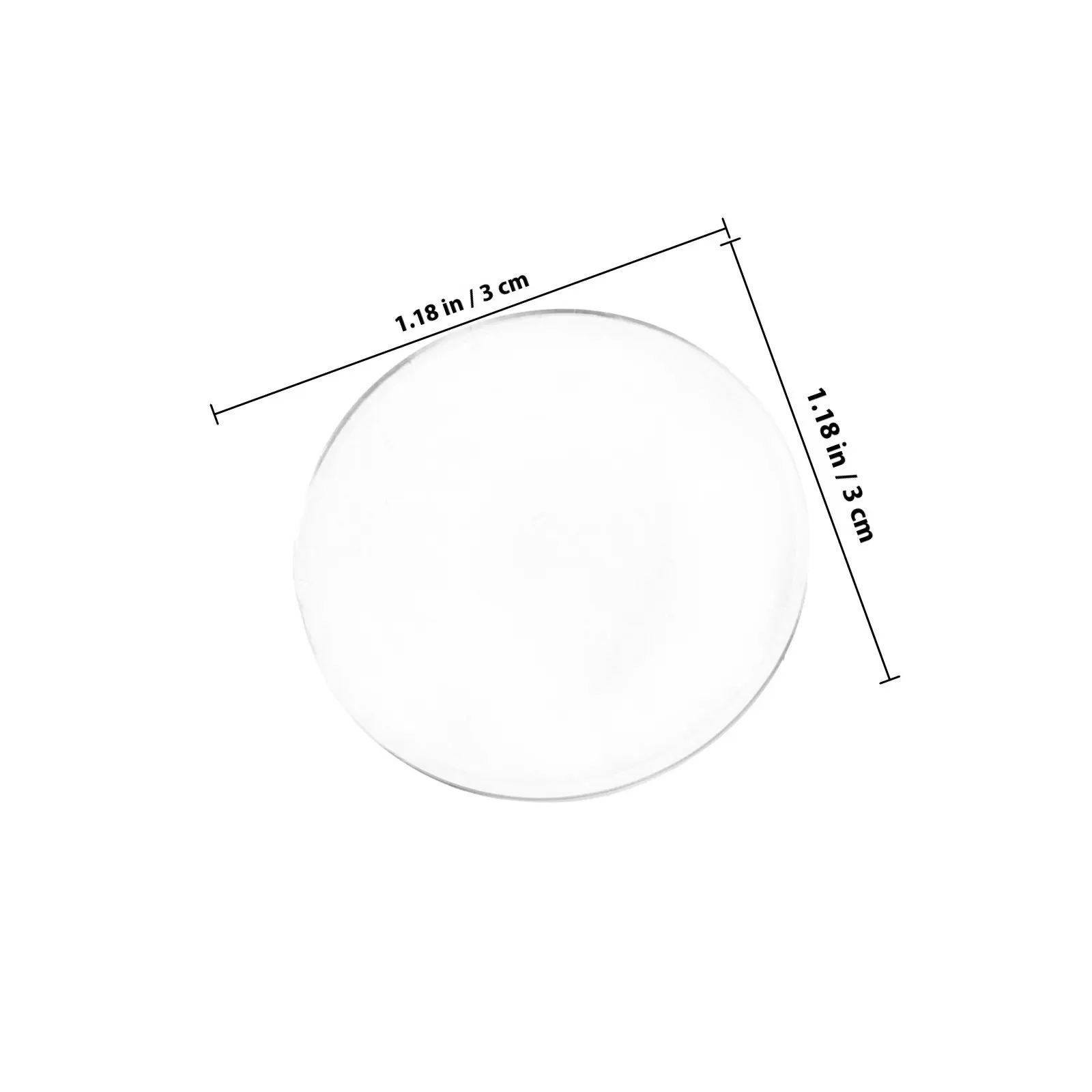 10Pcs 3D Glasses Lenses Acrylic Vr Virtual Glasses Lens Replacement Light Blocking Lens Compatible with Smartphones Tablets Vr