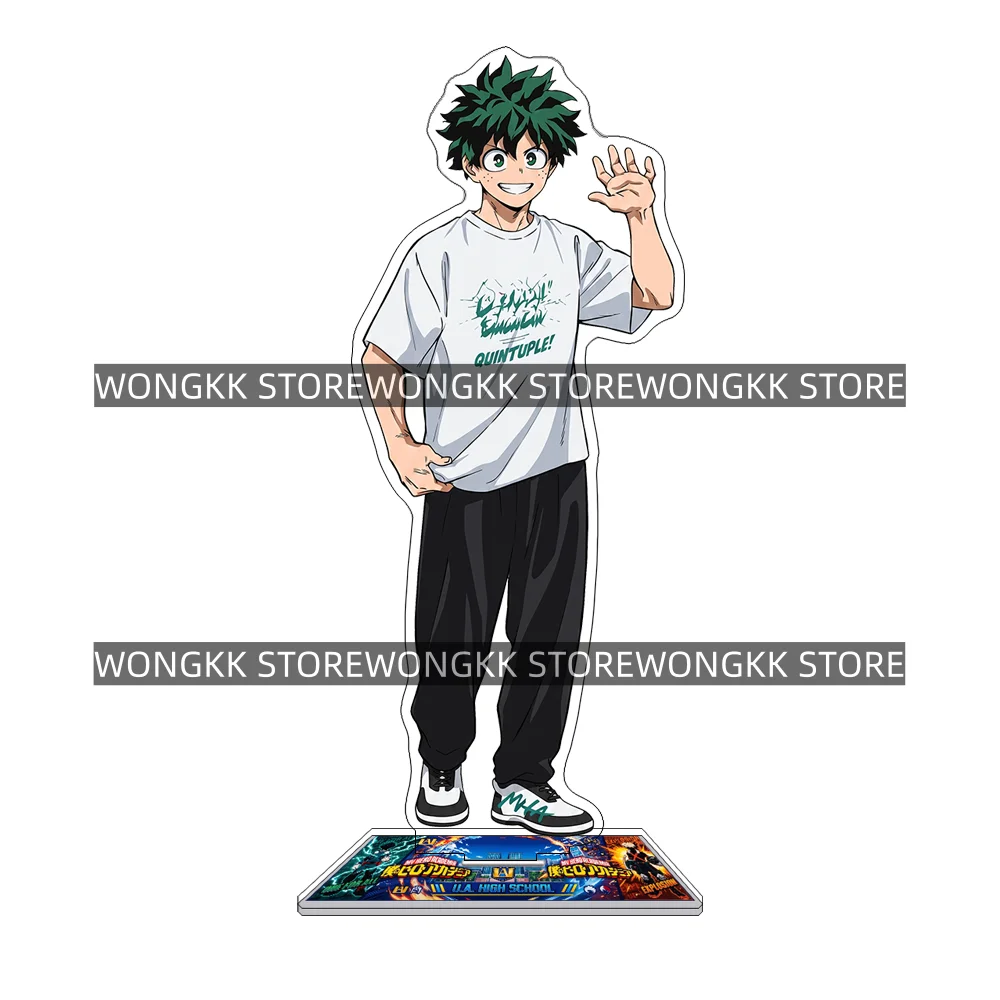My Hero Academia Izuku Katsuki Shota DABI T‑shirts Theme 15CM Acrylic Stand Keychain 2026 New Anime Stand Desktop Ornament  Gift