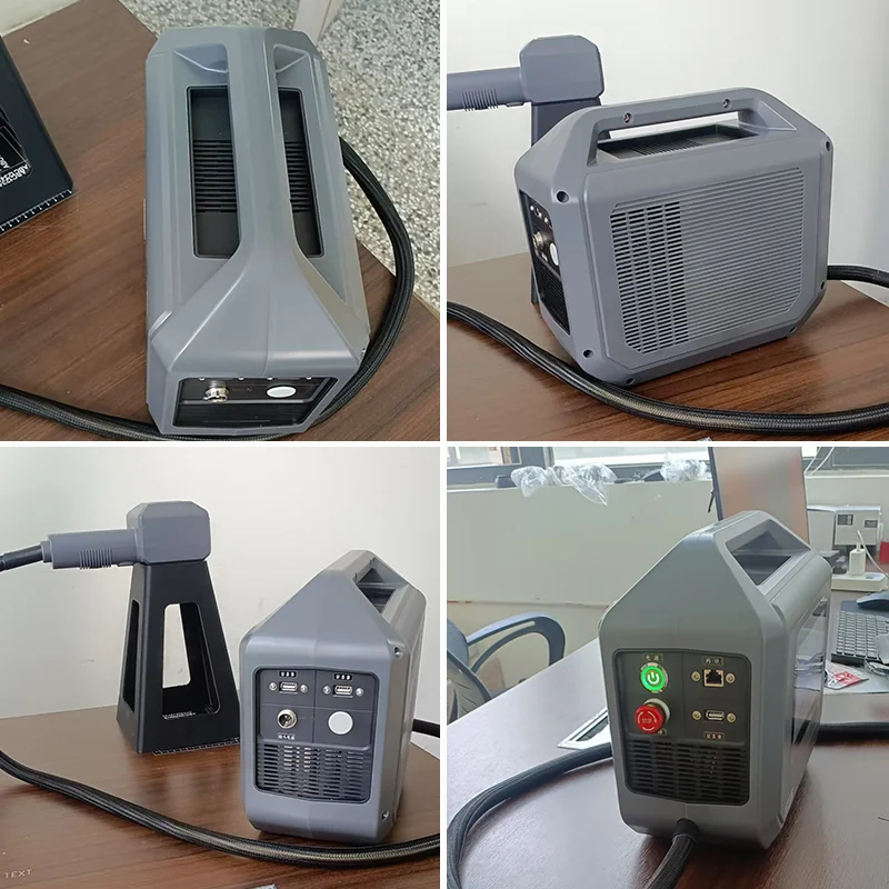 Portable Desktop Metal Fiber Laser Engraving Machine 20w 30w 50w Aluminum Metal Fiber Laser Marking Machine view 5