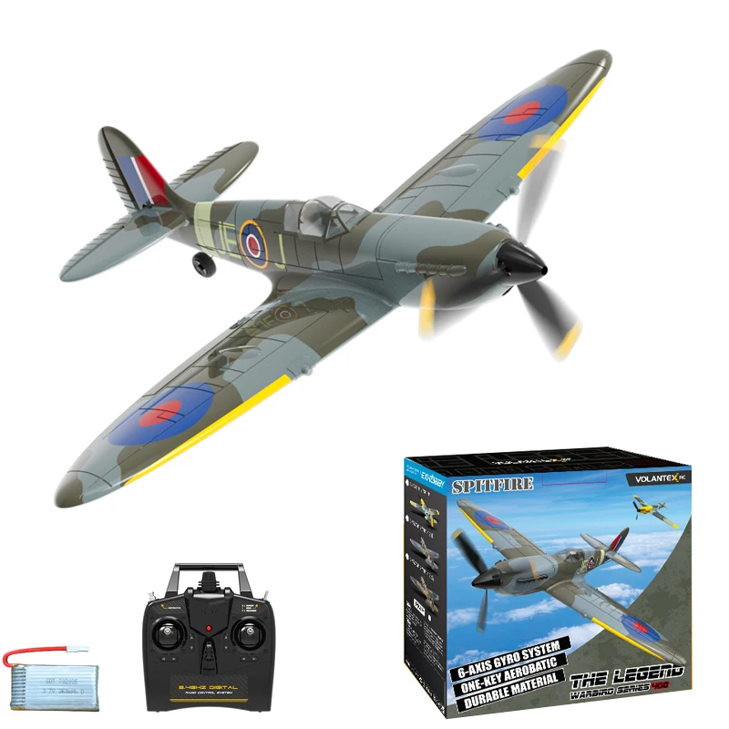 RC Airplane 4CH One-key Aerobatic Plane Aircraft Xpilot Stabilization System EPP 400mm  Toy Gift P51D F4U BF-109 P40 Spitfire