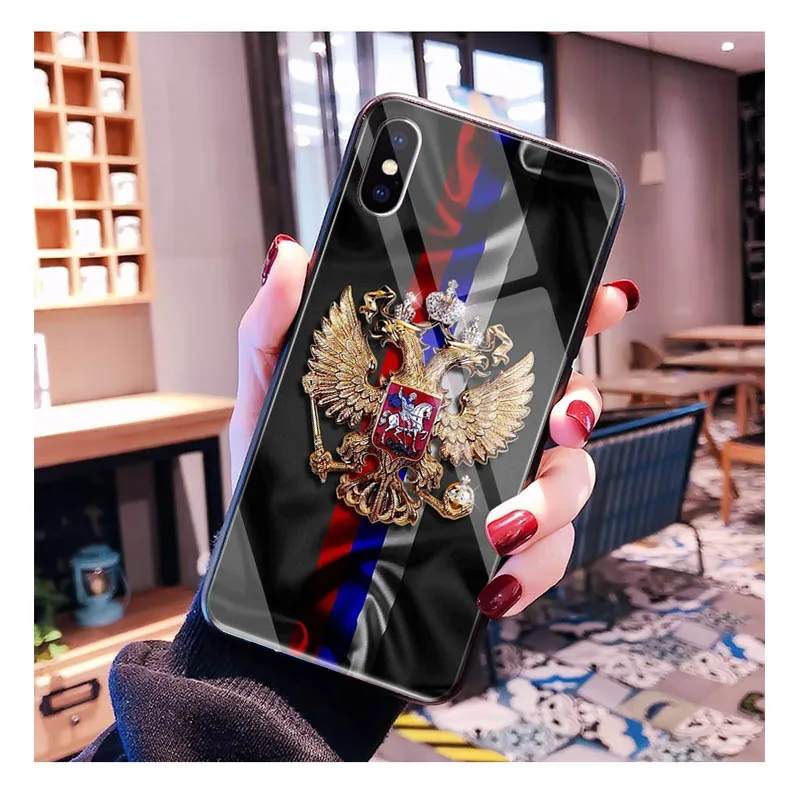 

Russia Russian Flags Emblem Glass phone case For samsung S26 S25 S24 S23 S22 Ultra S23 S22 S25 Plus S24 FE S26Edge