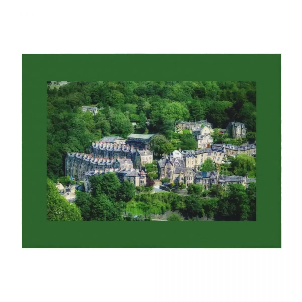 

Hebden Bridge Through Beer Goggles Throw Blanket Plaid on the sofa Hair Comforter Heavy Blankets