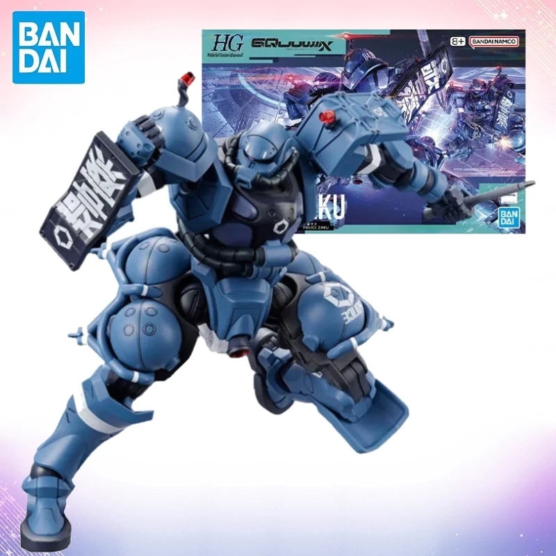 

В наличии Bandai, оригинальная фигурка Gundam GQuuuuuuX, комплект моделей HGUC 1/144 MS-06-SSP, полицейские игрушки Zaku, экшн-игрушки WB
