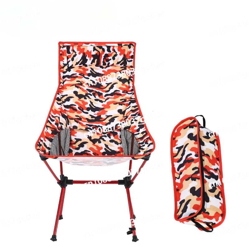 التخييم في الهواء الطلق سبائك الألومنيوم التمويه كرسي الشاطئ متعدد الوظائف الترفيه كرسي خلفي طويل الجبل كرسي قابل للطي التخييم