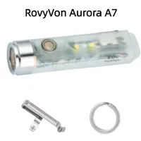 RovyVon Aurora A7 Keychain Flashlights 8 Mode Glow Blue 650Lumens Rechaegeable Super Bright With EDC Torch For Emergencies