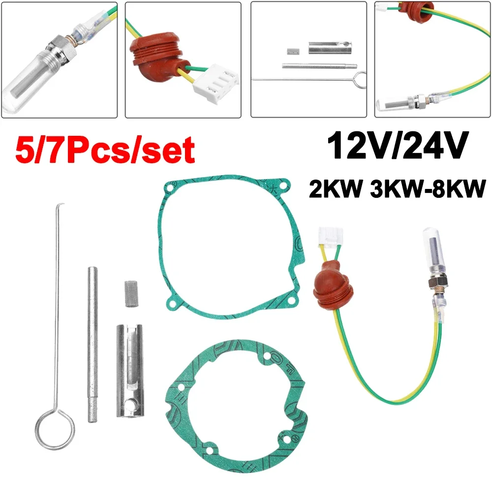 12V/24V 2KW 5KW-8KW Chinese Parking Heater Glow Plug Ceramic Pin Wrench Repair Kit For Eberspacher For Webasto Heater Accessorie