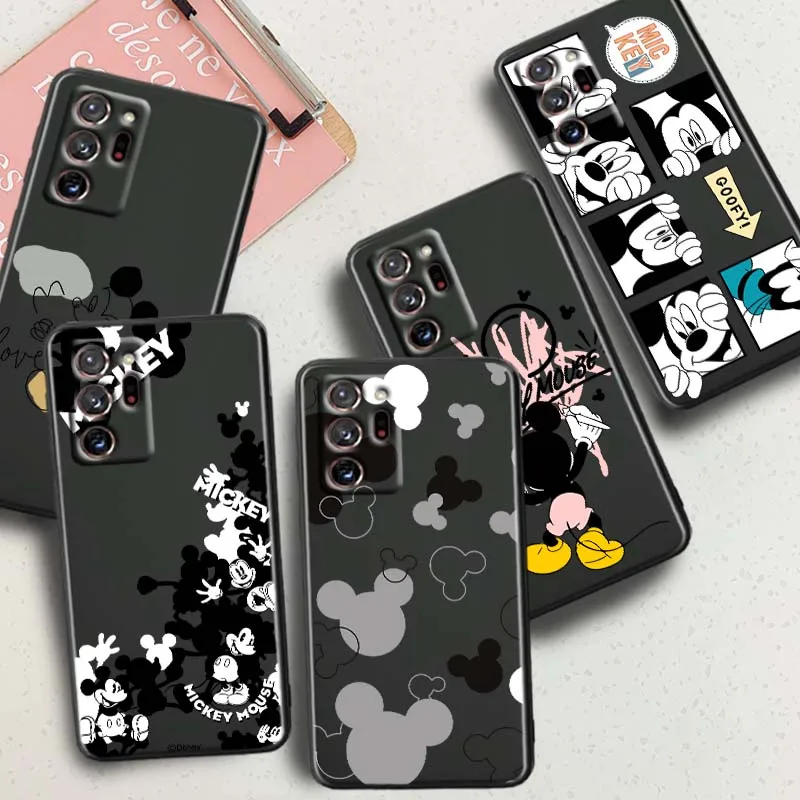 Чехол для телефона Mickey Fashion Disney Goofy для Samsung A42 A41 A35 A34 A33 A32 A25 A24 A23 A21s A04 A03 Note 20 Ultra 5G, черный