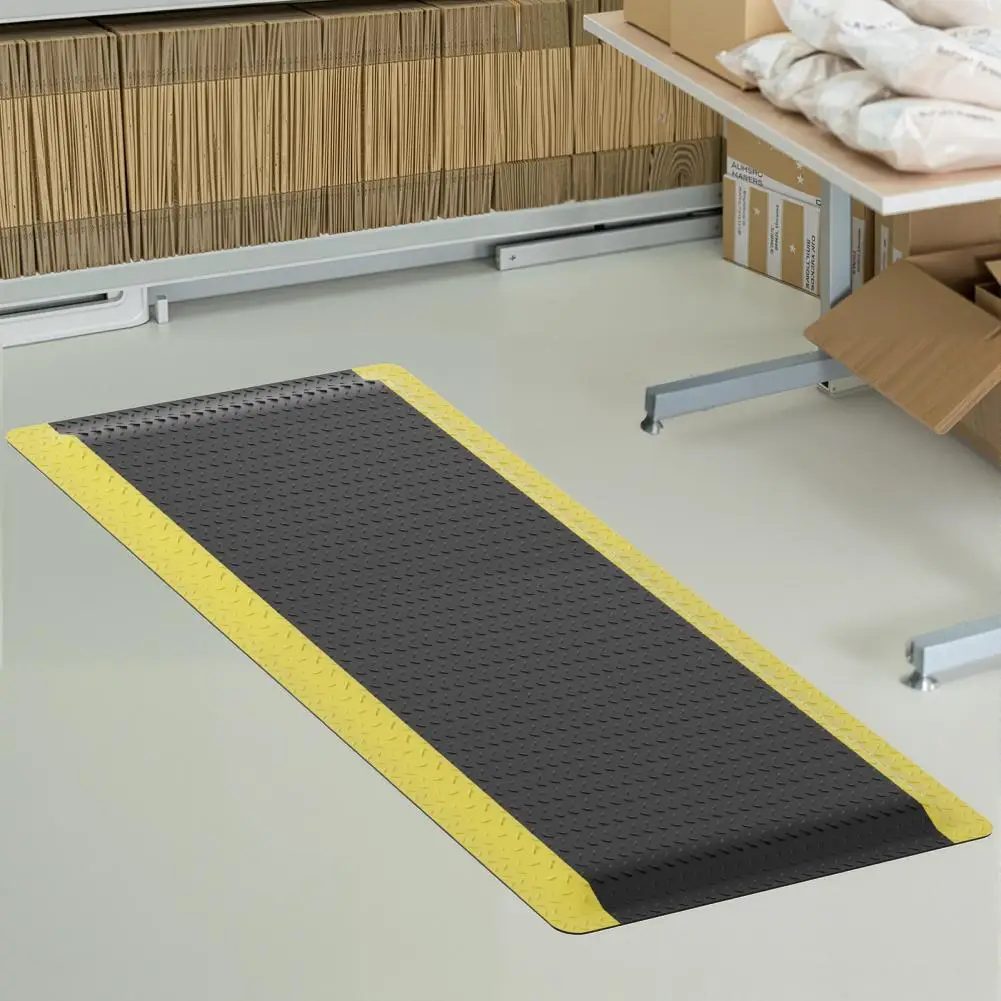 3x5 FT Industrial Anti-Fatigue Mat,Ergonomic Standing Mat,Diamond Plate Non-Slip Floor Mat for Workshop, Relieves Soreness