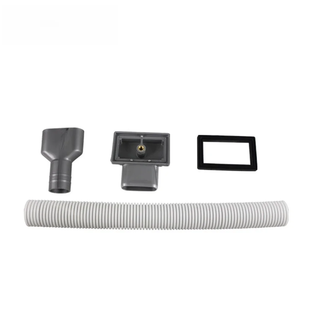 Overflow Pipe Fitting With A Soft Sealing Ring Kitchen Sink Side Square Overflow Head With 250mm Pipe Sink Pipe Accessory PP
