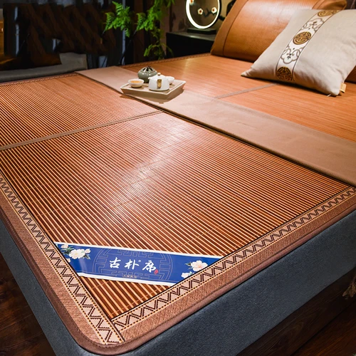 시원한 대나무 빨대 매트리스, 가정 학생 기숙사, 아이스 실크, 여름 등나무 매트, 겨울 및 여름 이중 용도 매트 