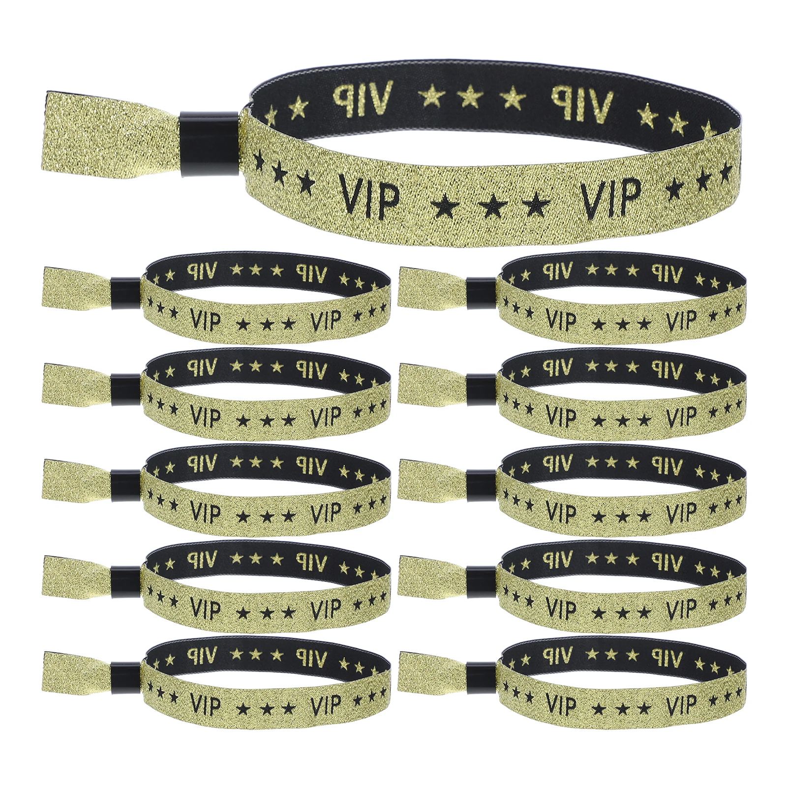 

20 Pcs Party Ring Bar Wristband Cloth Wristbands Vip Fabric Entry Disposable Concert Fair