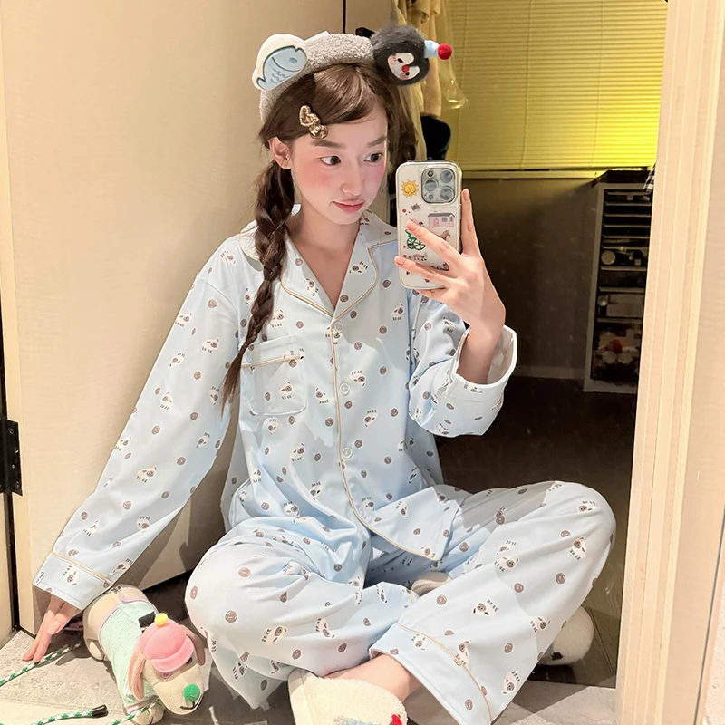 

Pajama Bodysuit Sets Women Fleece Charming Print Drawstring Waist Round Neck Cap Sleeve Bermuda Shorts All Season Homewear Sweet