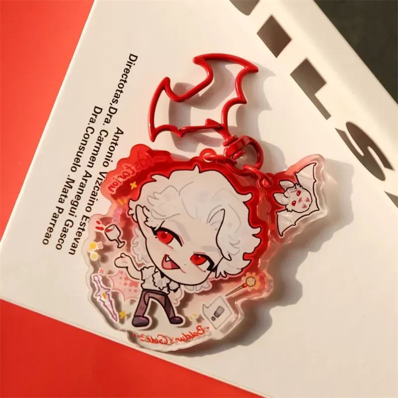 Baldur's Gate 3 Astarion Acrylic Keychain - Vampire Q - Version Keychain Charm for BG3 Fans, Bag Decor & Gift