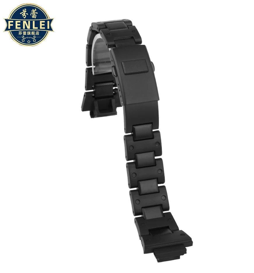 For Casio Small square Strap DW5600/5610/GW-B5600 DW-6900 GA-2100 modified composite plastic steel Watch band 16MM Bracelet belt