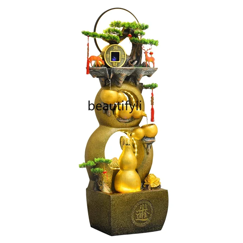 Chinese Gourd Decoration Rockery Landscape Furnishing Articles Circulating Water Fish Tank Office Home Gifts home accessories