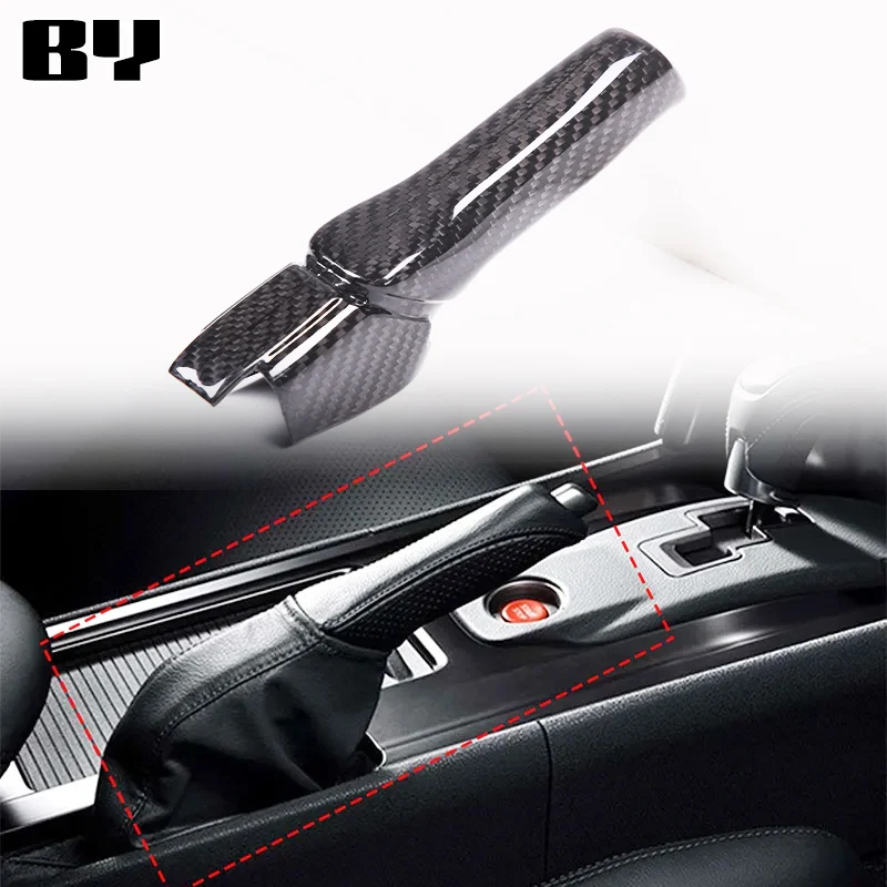 

Real Carbon Fiber for Nissan GTR 2008-2021 Car Replace Handbrake Grips Cover Sticker Trim Car Interior Accessories