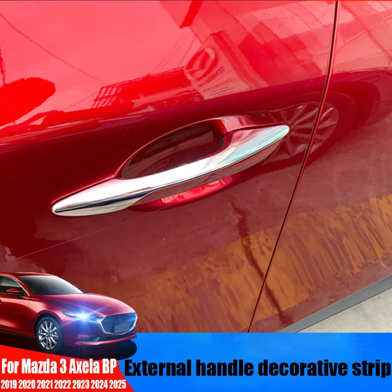 

Exterior door handle decorative strip car exterior modification parts For Mazda 3 Axela BP 2019 2020 2021 2022 2023 2024 2025