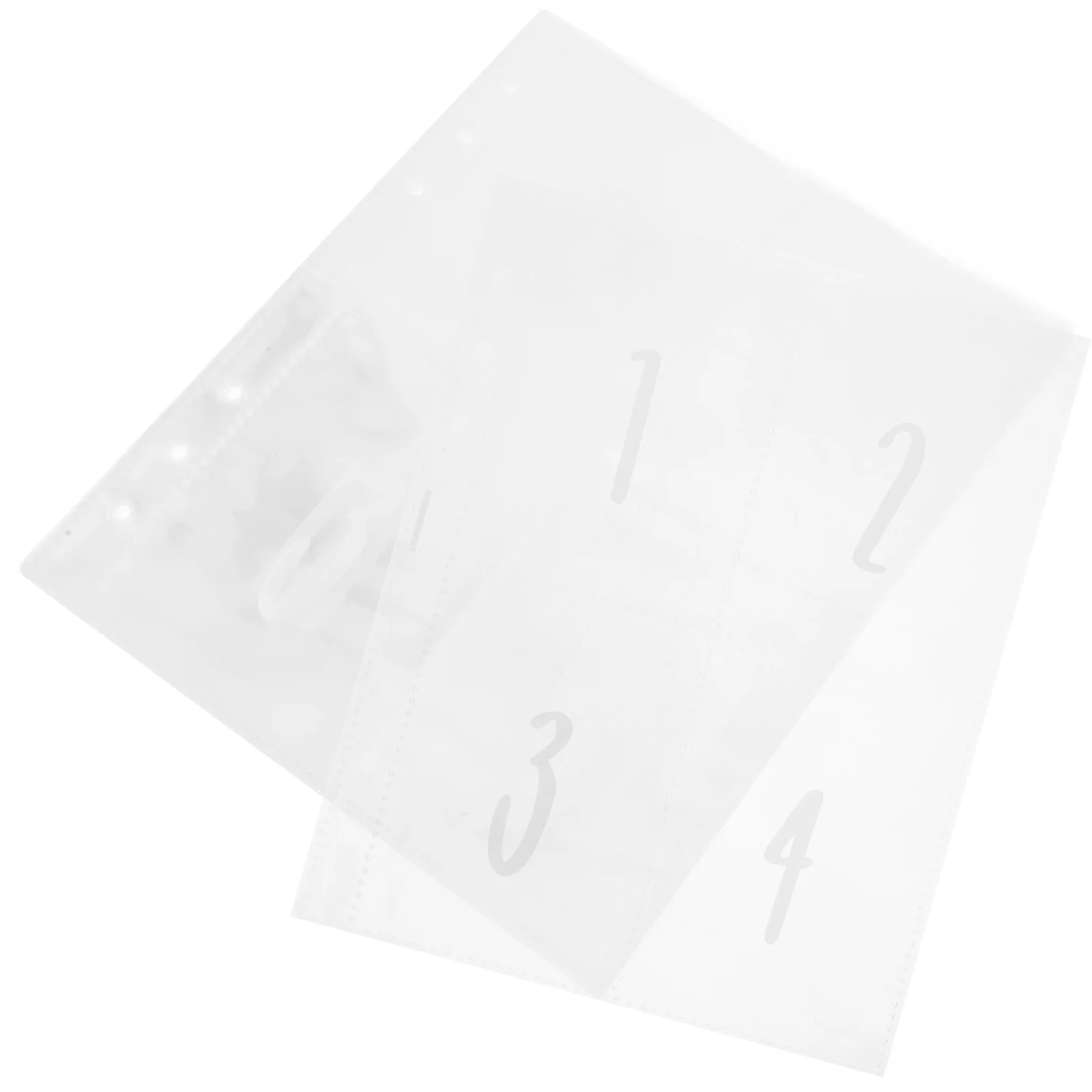 

25 Sheets Clear PVC Budget Binder Inserts Portable Loose Leaf Budget Pockets for Card Storage Binder Inserts