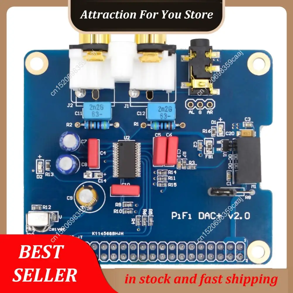 Vendita calda PCM5122 Per Raspberry Pi B + 2/3B HIFI DAC + Scheda audio Modulo audio digitale Interfaccia I2S Speciale Volumio Musica PIR