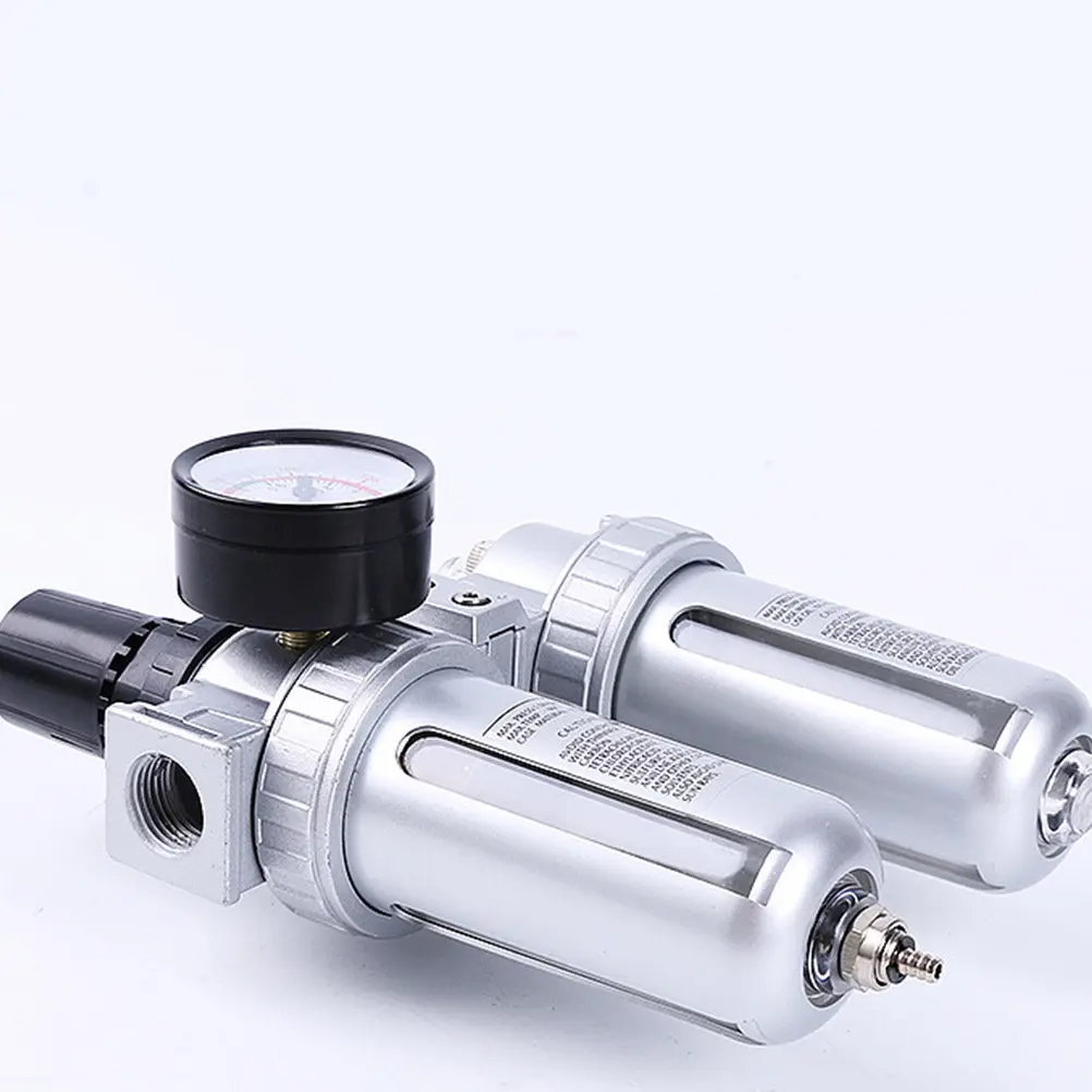 Sfc400 Air Compressor Oil Water Separator Regulator Trap Filter with Automatic Drain for Pneumatic Tools Industrial Air Quality
