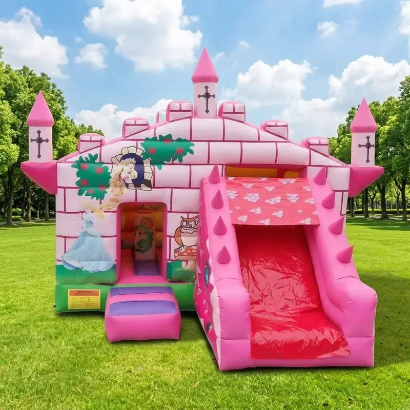 Kids Bounce House Commercial Size Inflatable Indoor and Outdoor Bounce House Combo Dry Slide PVC