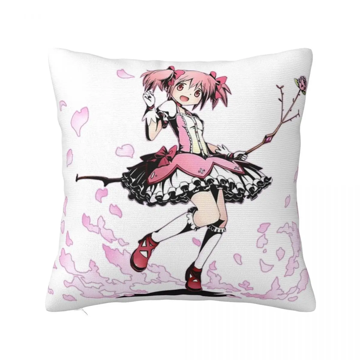 Puella Magi Madoka Magica Pillowcase Double-sided Printing Polyester Cushion Cover Gift Throw Pillow Case Cover Home Square