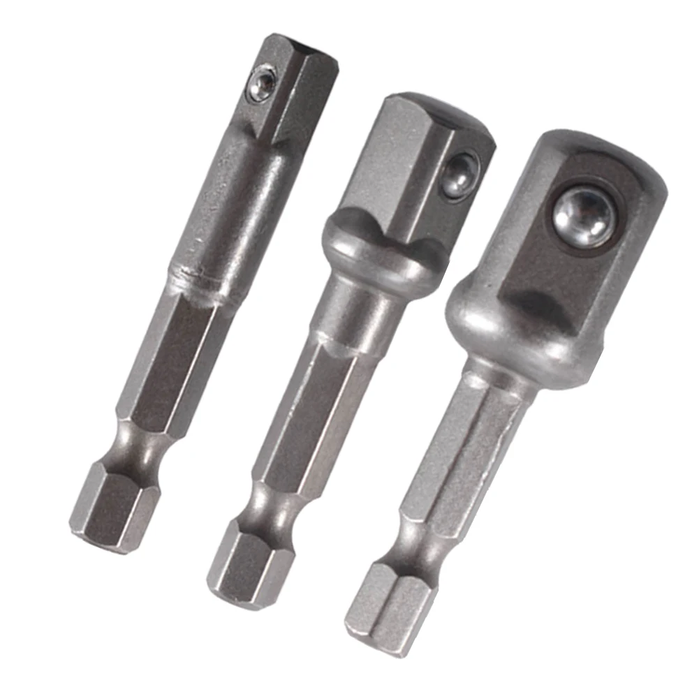 Adaptador de enchufe de 1/3 piezas, varillas de conversión de cabeza de taladro, vástago hexagonal 1/4, herramienta de mango de destornillador