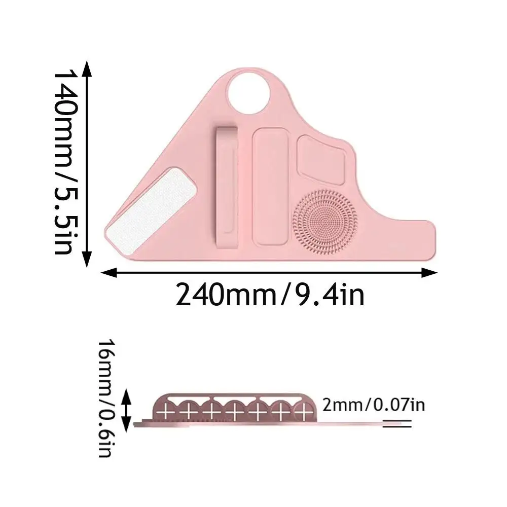 Multi função capa luva de armazenamento paleta de mistura de maquiagem silicone fundação paleta maquiagem ferramentas limpas útil caso de beleza